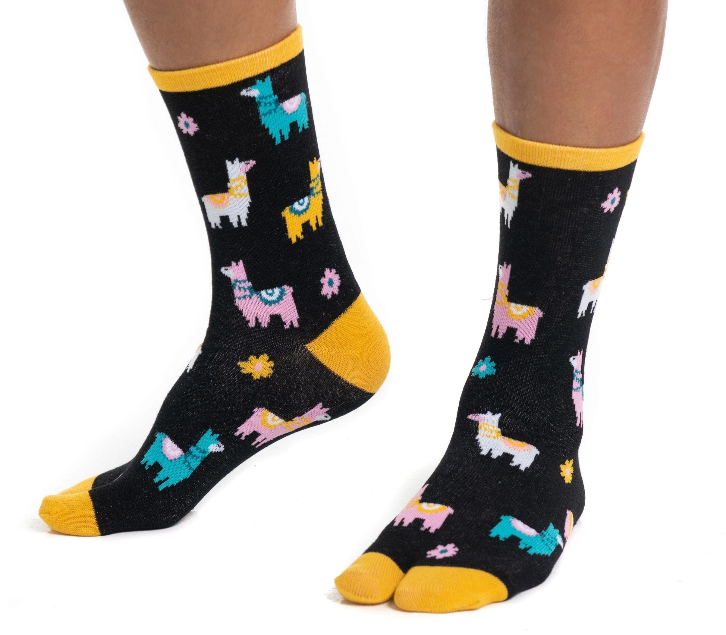 Black Llama Tabi Socks Perfect with Flip Flops Ultimate Comfort & Style for Your Feet